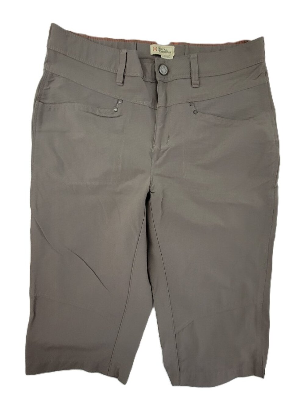 Royal Robbins Hiking Tech Shorts Womens 6 Clay Brown Stretch Gorpcore Nylon